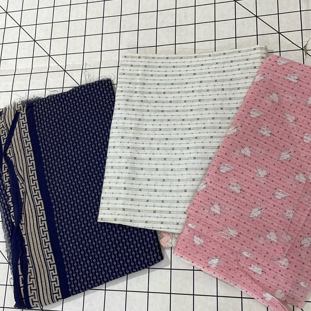 Vintage remnants, cotton & organdy